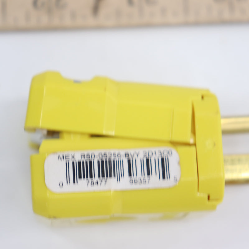 Leviton Plug Straight Blade Grounding Nylon Yellow 15amp 125V R50-05256-BVY