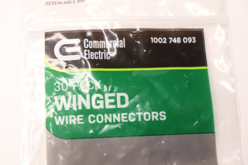 (15-Pk) Commercial Electric Winged Wire Connectors Red EWR-30