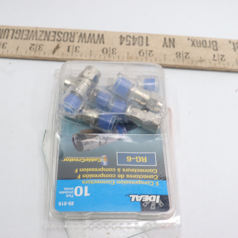 (6-Pk) Ideal OmniConn Compression F-Connectors 89-019