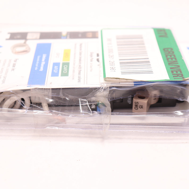 Eaton Dual Function AFCI/GFCI Circuit Breaker 15A 1-Pole Black CHFN115A1CS