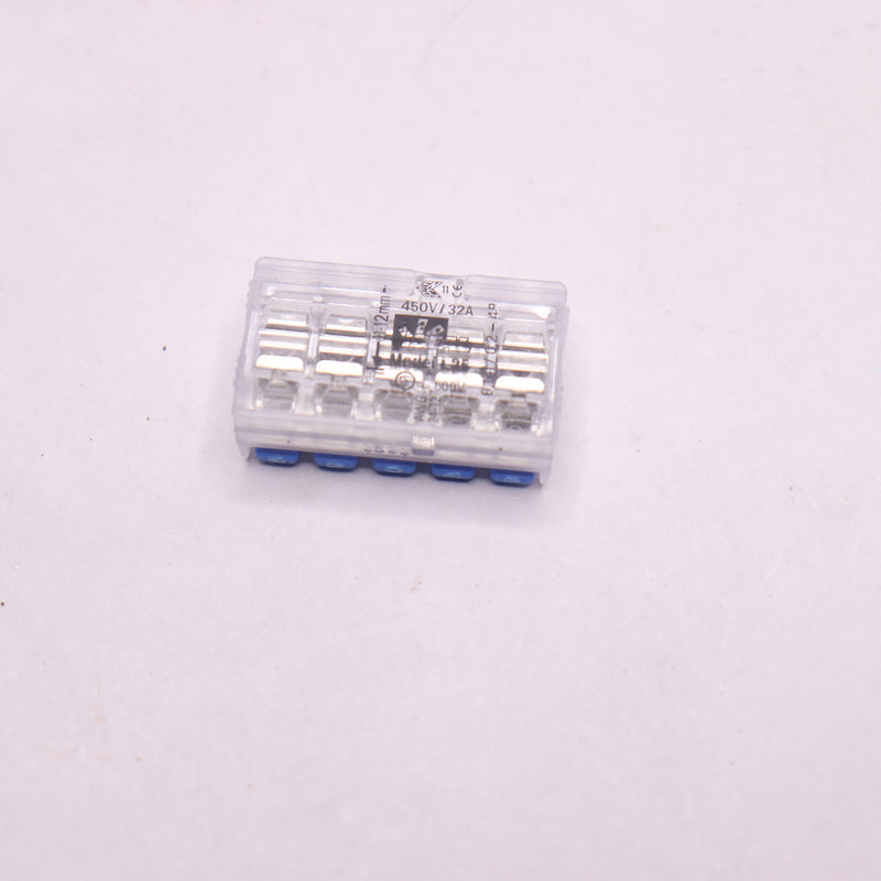 Ideal Lever Wire Connector In-Sure Blue 5-Port 24-12AWG 30-01L25