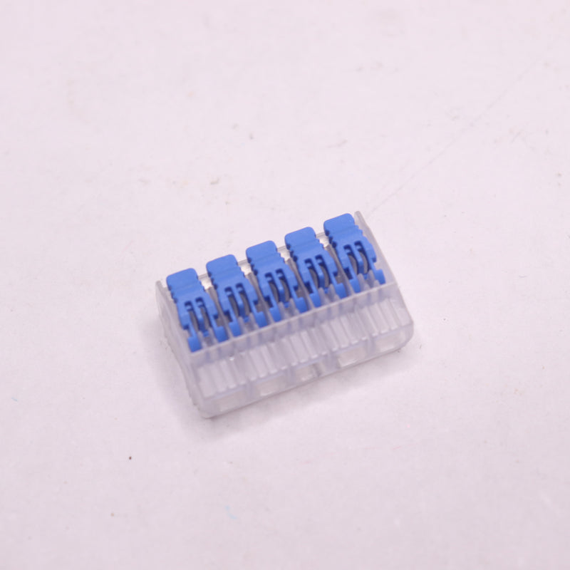 Ideal Lever Wire Connector In-Sure Blue 5-Port 24-12AWG 30-01L25