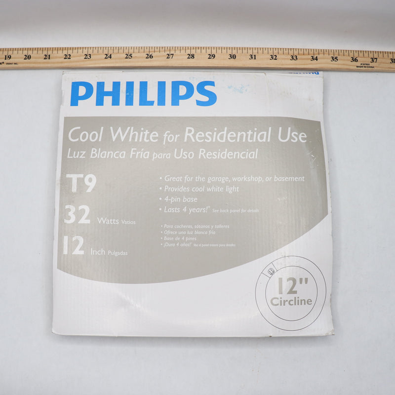 Philips Circline Fluorescent Light Bulb T9 32W Cool White 12" 3235 828456 01-3