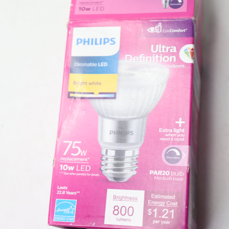 Philips Dimmable LED Bulb Bright White 800lm 75W 573196