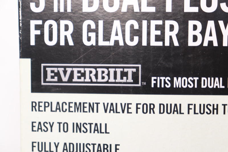 Everbilt Dual Flush Valve Set Plastic Gray 3" - Missing Hardware and Rods