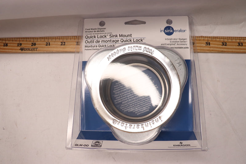 InSinkErator QLM-00 Quick Lock Mount Stainless Steel 72376D