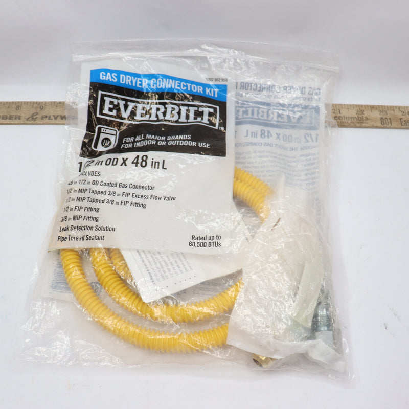 Everbilt Gas Dryer Connector Kit 60.5K BTU 4' EB15X114