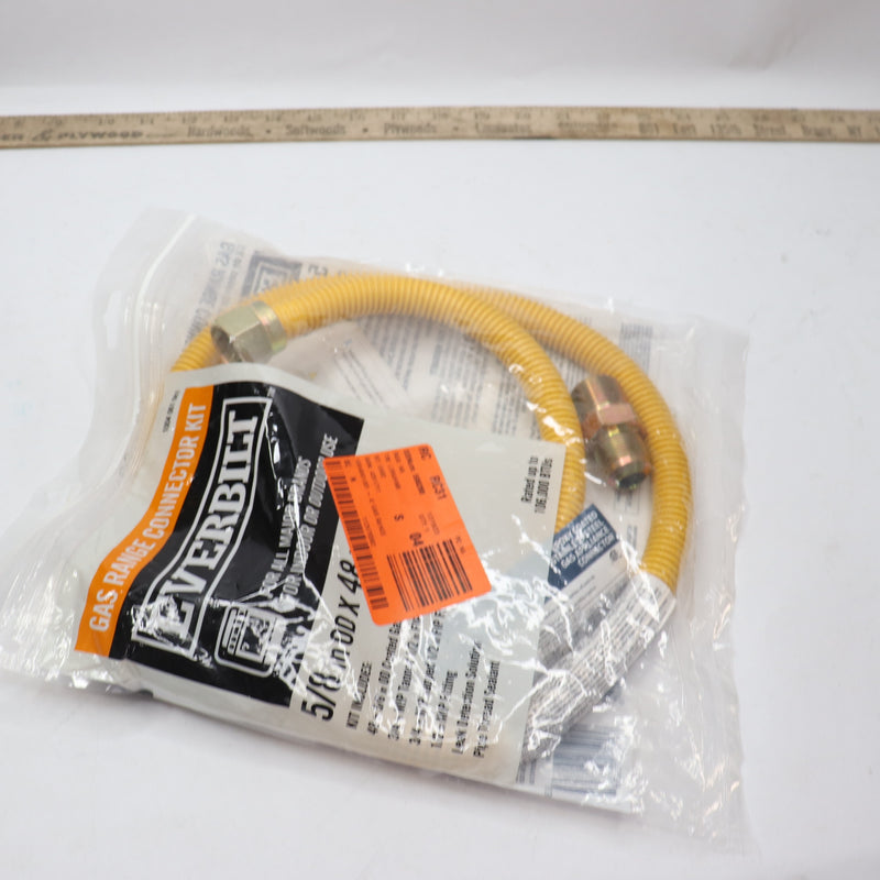 Everbilt Gas Range Connector Kit Yellow 4' 98255