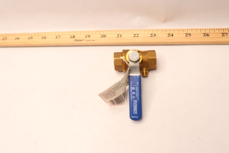 Everbilt Threaded Ball and Waste Valve Forged Brass 1/2" 107-753EB