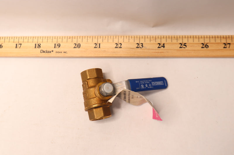 Everbilt Threaded Ball and Waste Valve Forged Brass 1/2" 107-753EB