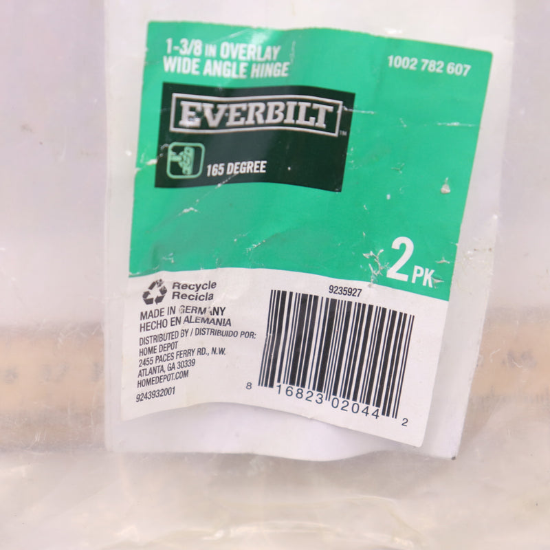 Everbilt Full Overlay 165° Hinge Kit 1002 782 607 Hardware Only