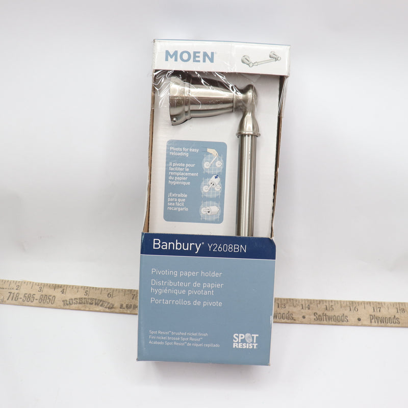 Moen Pivoting Paper Holder Brushed Nickel Y2608BN