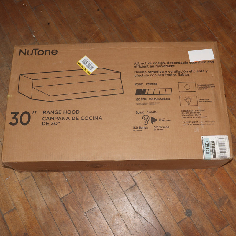 NuTone Under Cabinet Vent Hood Black 30" RL6230BL