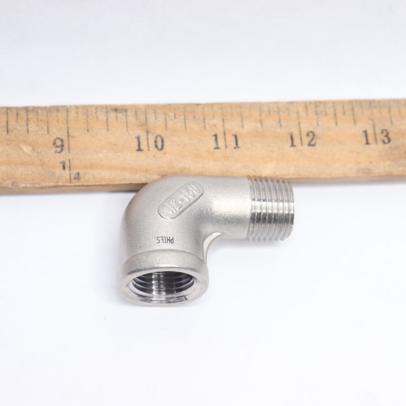 90 Degree Street Elbow Pipe Fitting 304 Stainless Steel 150