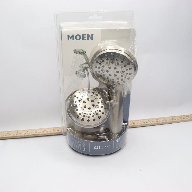 Moen Attune 8-Spray Dual Wall Mount Fixed and Handheld Shower Head Set 1.75 GPM