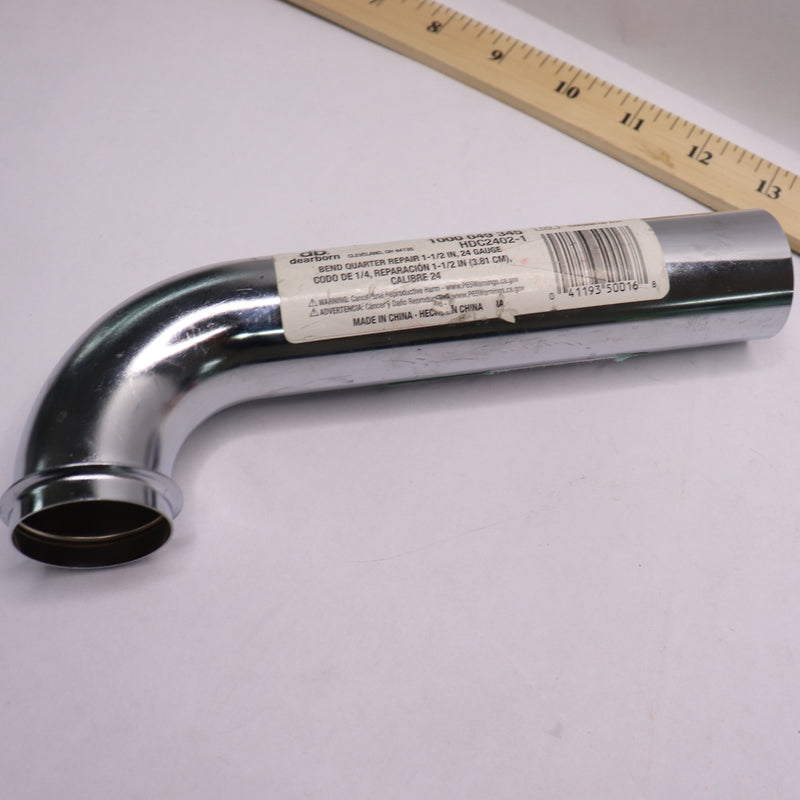 Dearborn Brass Slip-Nut Sink Drain Wall Tube Chrome-Plated Brass 1-1/2" x 7-1/2"