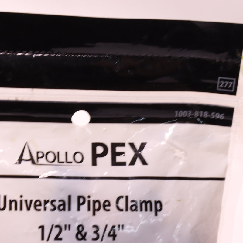 (10-Pk) Apollo PEX J-Hook Support Plastic Black 1/2" and 3/4" 1003818596