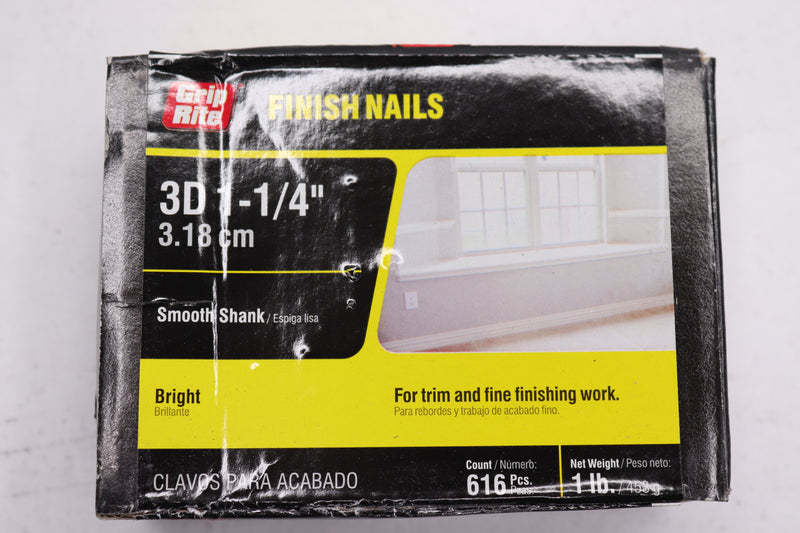 Prime Source 3D Bright Finish Nails 1Lb 1-1/4'' 3F1