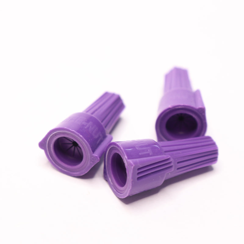 (3-Pk) Ideal Twister Wire Connector Al/Cu Purple 12-10 AWG 30-1765S