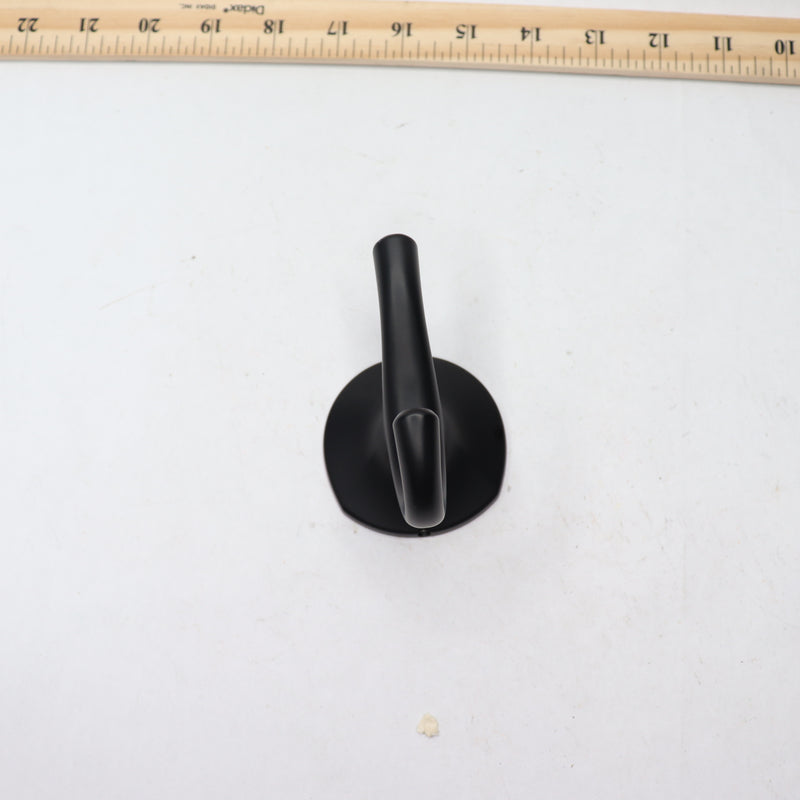 Pfister Ladera Single Robe Towel Hook in Matte Black 3.68" BRHLR0B