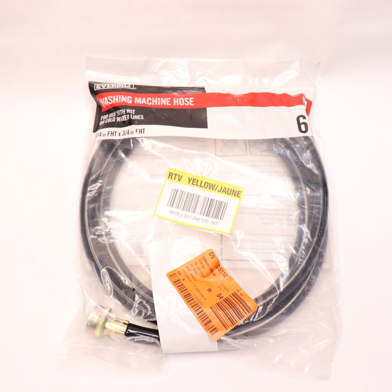 Everbilt Washing Machine Fill Hose 3/4" FIP x 3/4" FIP x 72"