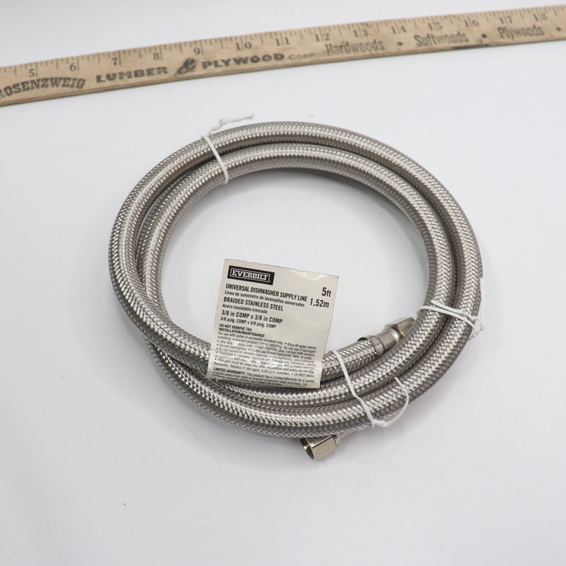 Everbilt Universal Dishwasher Supply Line 3/8" x 3/8" x 5Ft-No Hardware