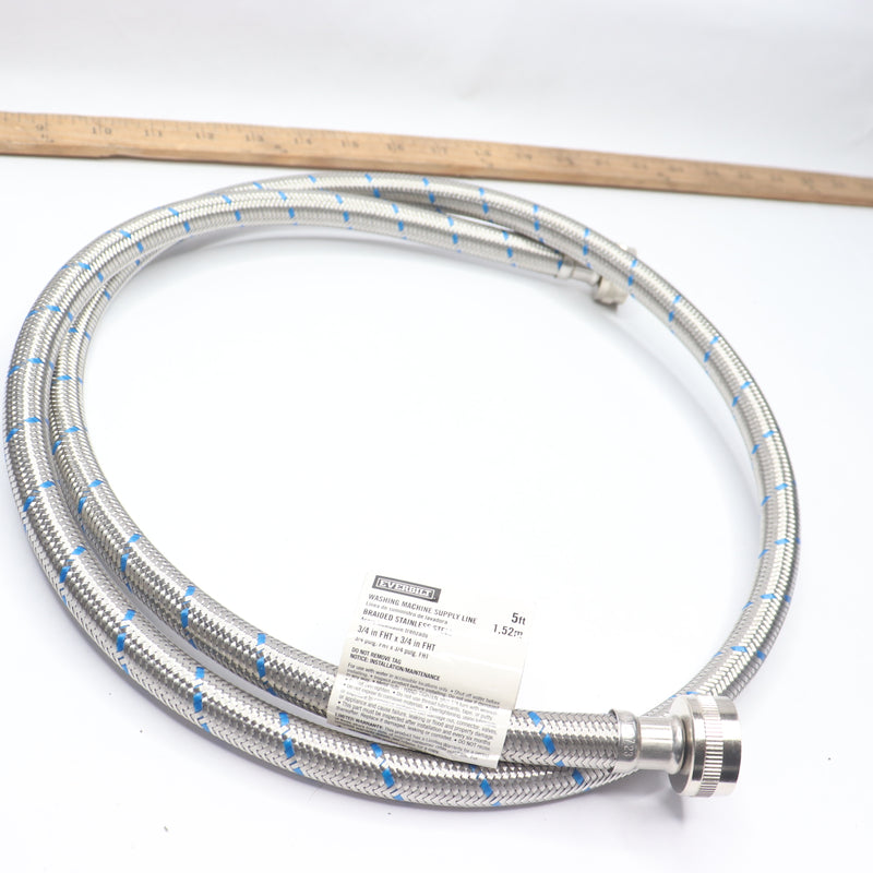 Everbilt Washing Machine Supply Line Stainless Steel 3/4" FHT x 3/4" FHT x 60"