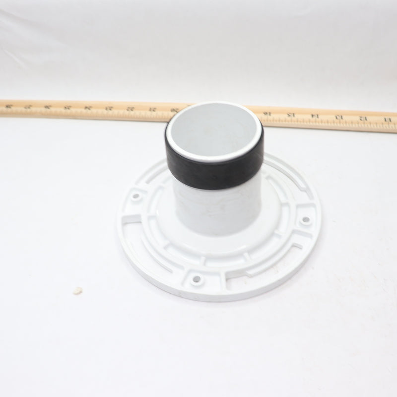 Oatey Toilet Flange Twist-N-Set PVC White 4" 1003316812