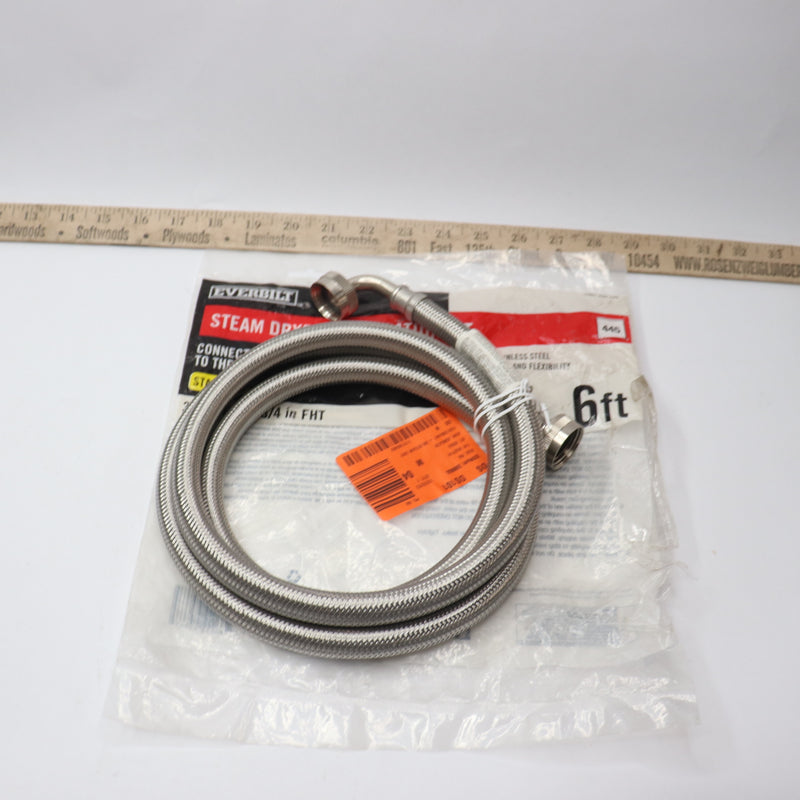 Everbilt Steam Dryer Installation Kit Braided Stainless 3/4" X 6Ft 7221-1-EB