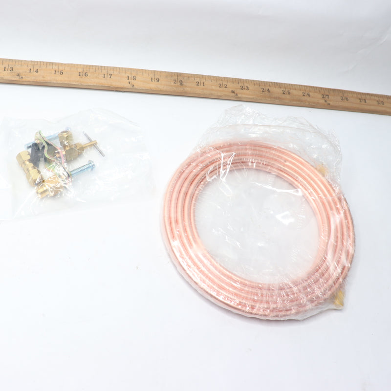 Everbilt Icemaker Installation Kit Copper 1/4" x 15' 1001 274 449