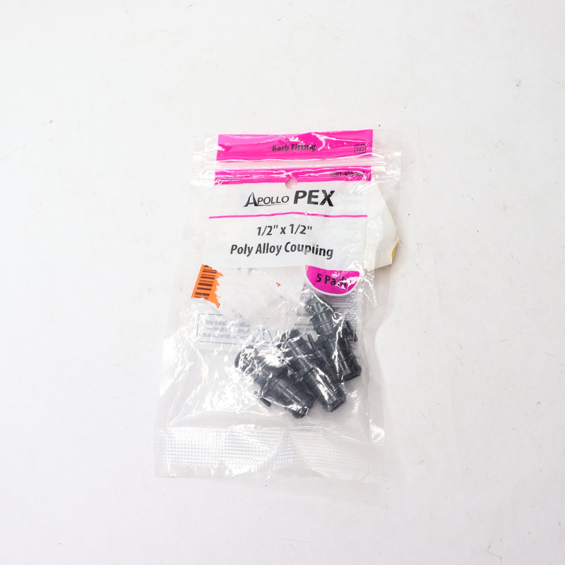 (3-Pk) Apollo Coupling Plastic Black PXPAC125PK