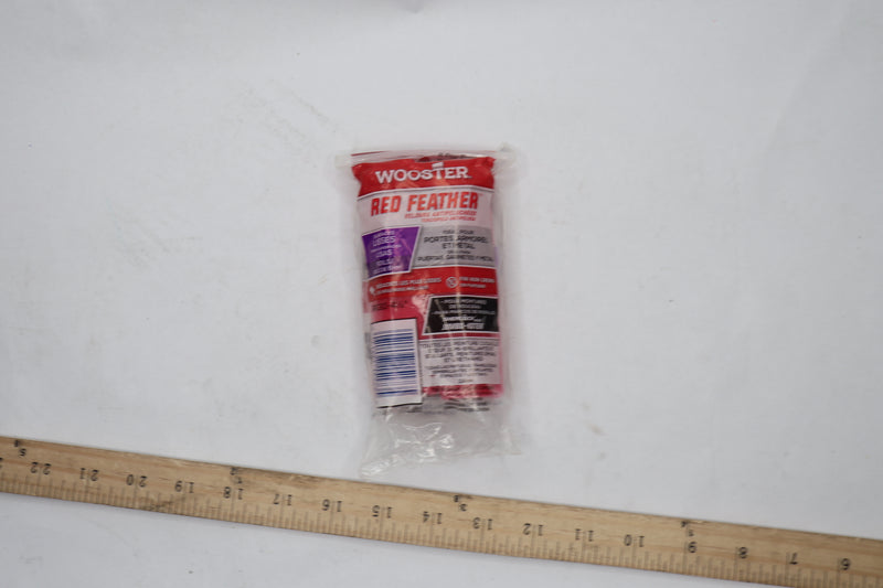 Wooster Brush Feather Shed Resistant Paint Roller Cover Red 4-1/2"L