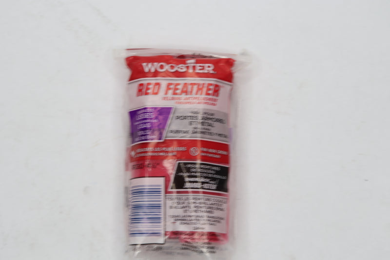 Wooster Brush Feather Shed Resistant Paint Roller Cover Red 4-1/2"L