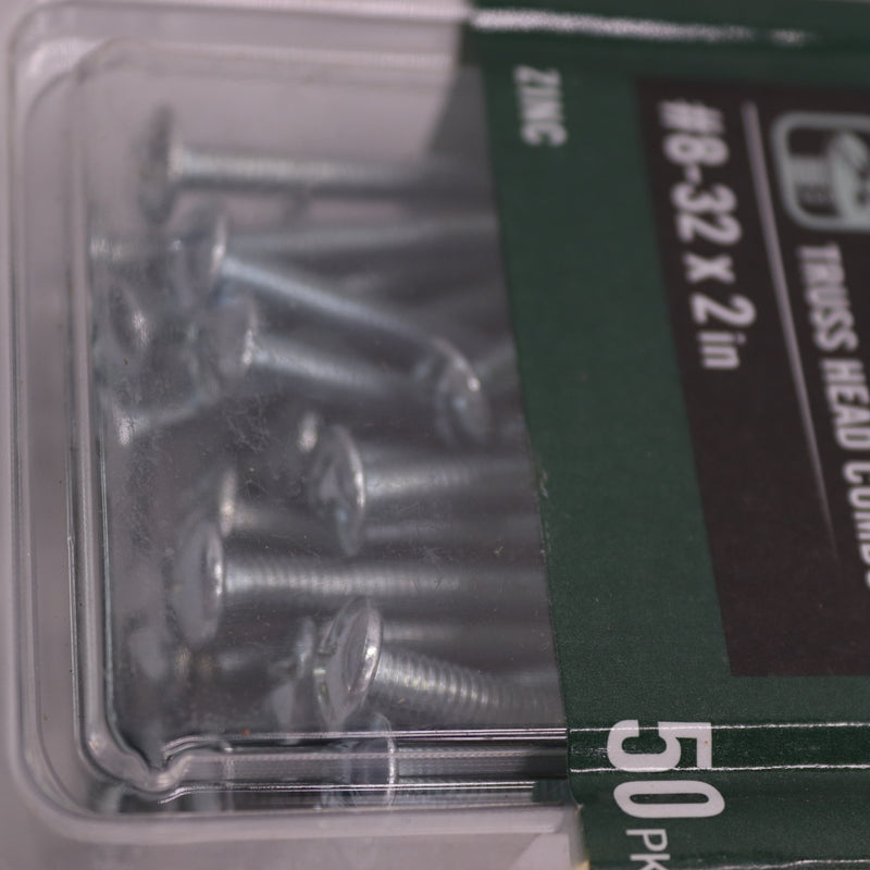 (50-Pk) Everbilt Truss Head Machine Screw Zinc