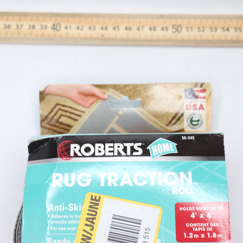 Roberts Rug Traction Indoor Anti-Slip Rug Strip Rubber Tape 2-1/2" x 25' 50-545