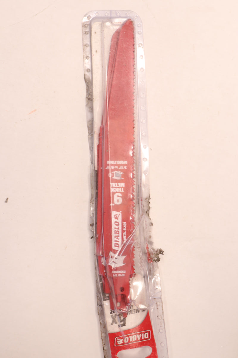 (5-Pk) Diablo Reciprocating Saw Blade Steel Red 8/10 TPI x 9" DS0908BFD5