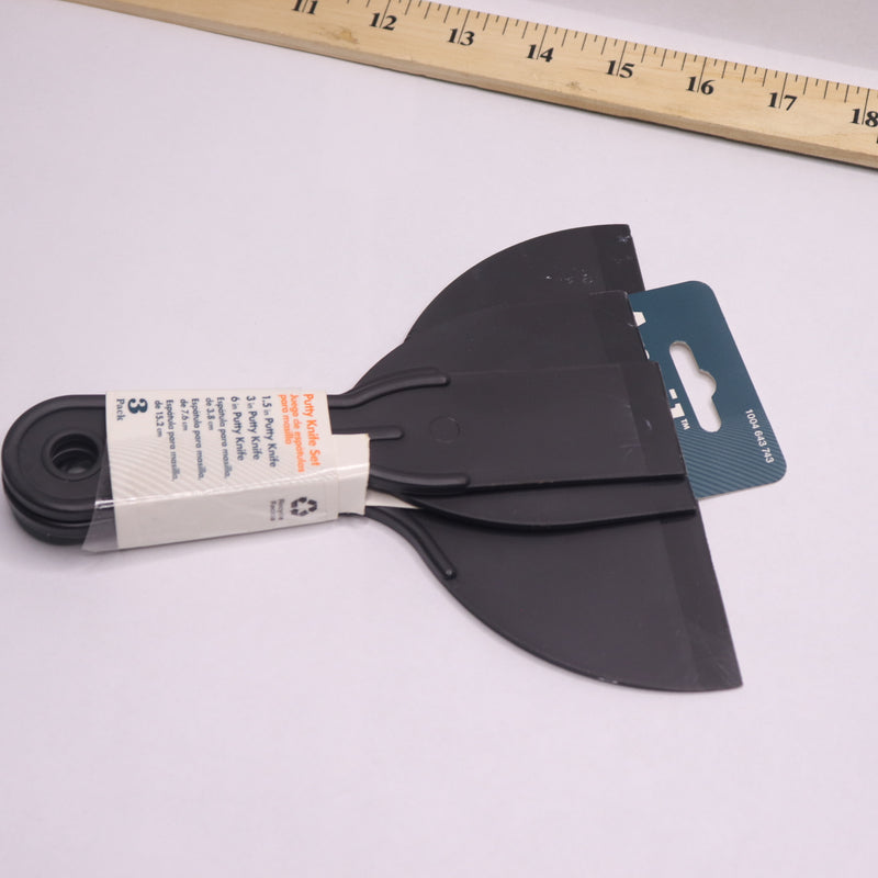 (3-Pk) Anvil Putty Knife Set Plastic 1006 643 743