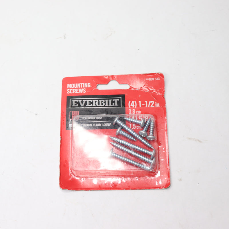 Everbilt Platinum Bracket Screws White EH-WSTHDUS-361