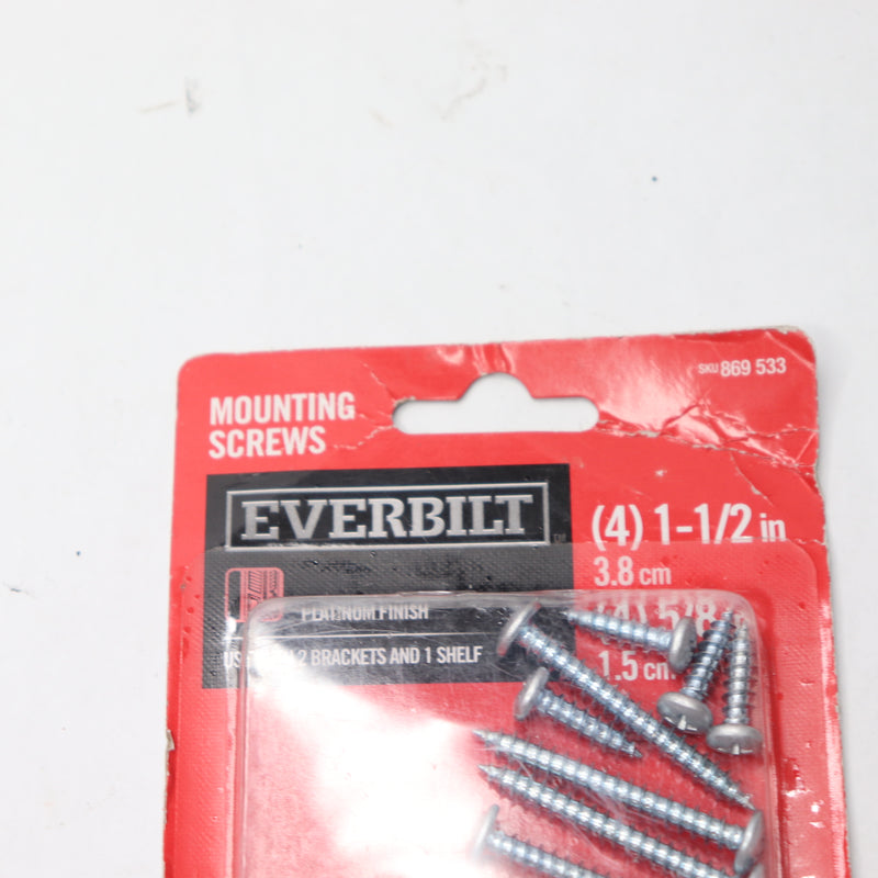 Everbilt Platinum Bracket Screws White EH-WSTHDUS-361