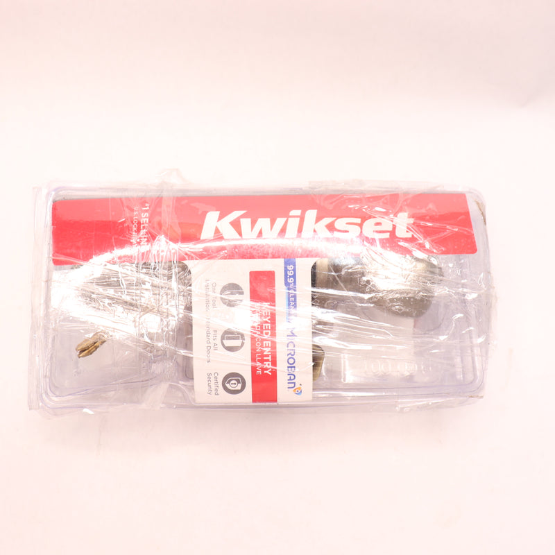 Kwikset Entry Lockset Antique Brass 94002-827