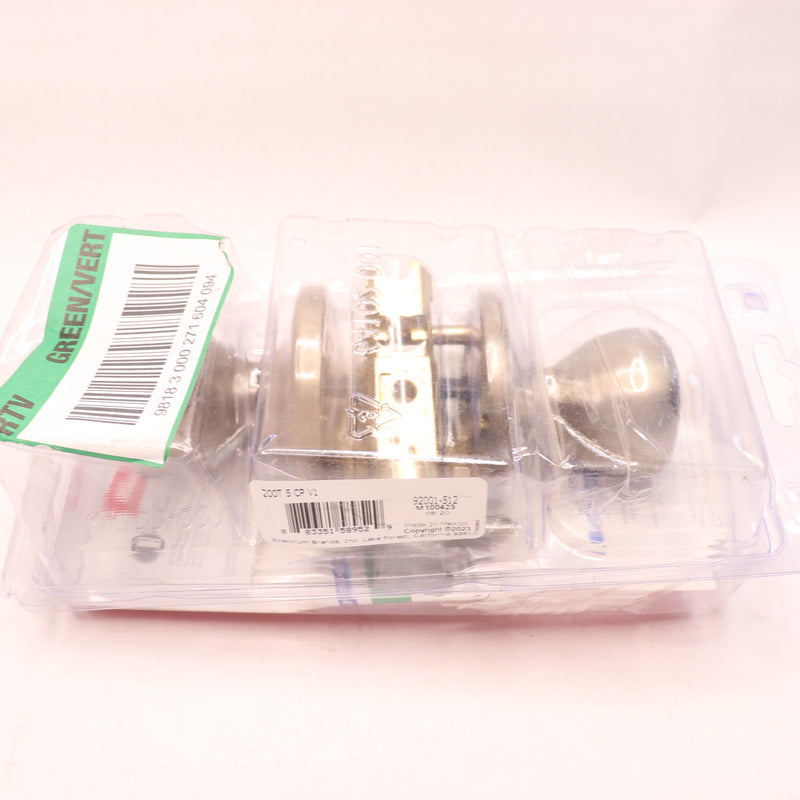 Kwikset Tylo Hall & Closet Knob Pass Lock Antique Brass 92001-512