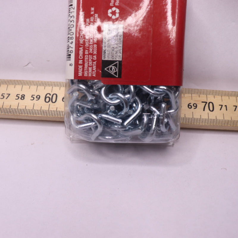 (100-Pk) Everbilt S-Hook Zinc Plated 1" 112153