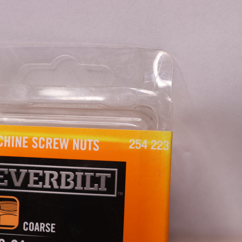 (100-Pk) Everbilt Machine Screw Nuts Zinc-Plated