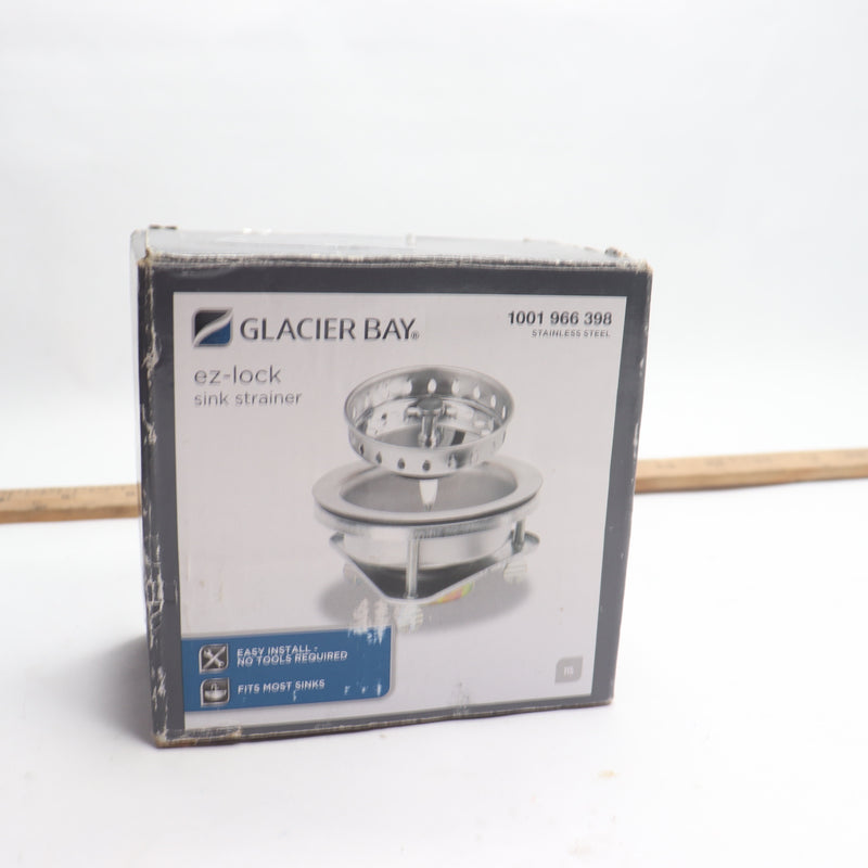 Glacier Bay EZ Lock Sink Strainer in Stainless Steel 1001966398