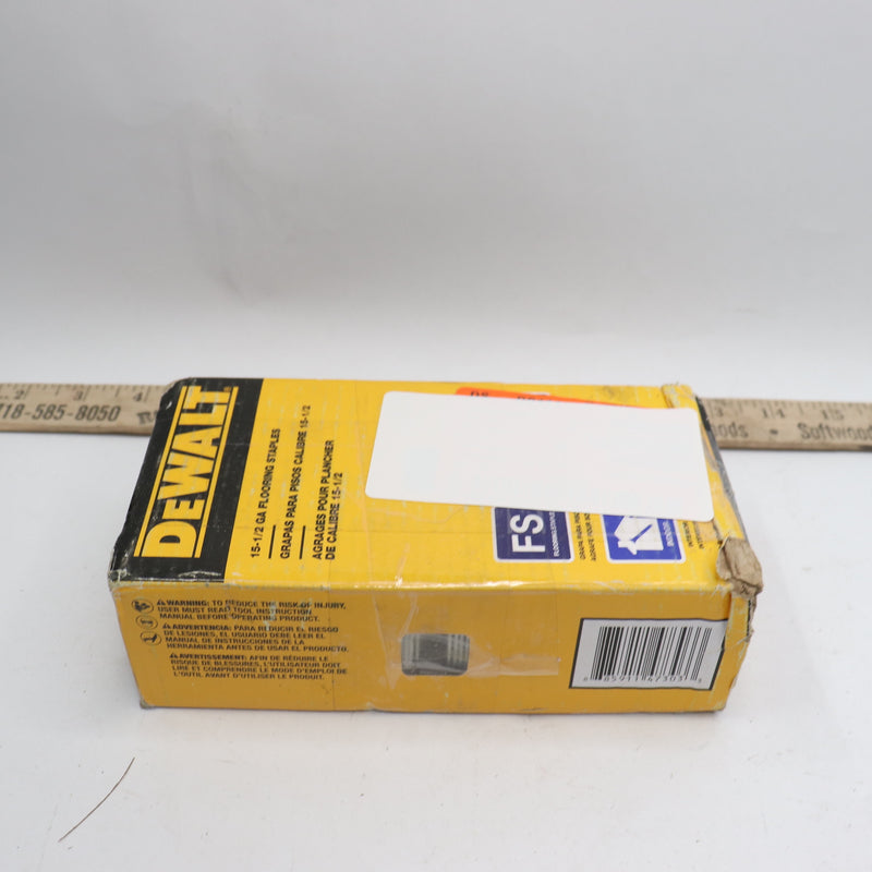 (1000-Pk) Dewalt Crown Glue Collated Flooring Staple 15.5 Gauge DWCS1516-1