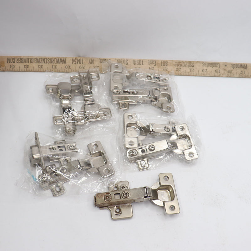 (9-Pk) Everbilt 110-Degree Full Overlay Cabinet Hinges - Missing 1