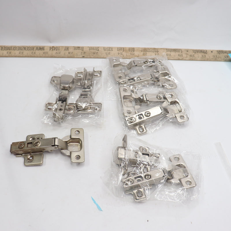 (9-Pk) Everbilt 110-Degree Full Overlay Cabinet Hinges - Missing 1