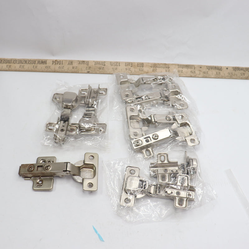 (9-Pk) Everbilt 110-Degree Full Overlay Cabinet Hinges - Missing 1