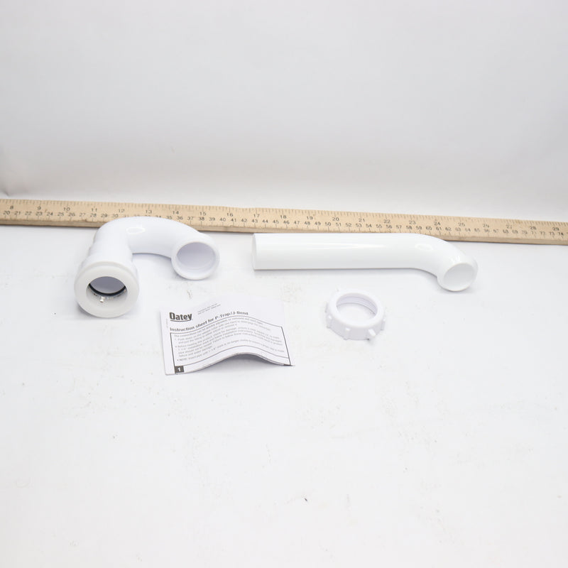 Oatey P-Trap Insta-Plumb Technology PVC White 1-1/4" 1006 127 456 Missing 1 Nut