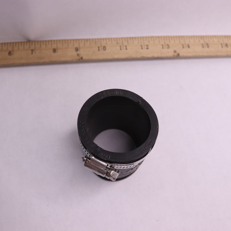 Fernco Flexible Pipe Coupling Plastic/Steel 1-1/2" x 1-1/2" - Missing 1 Clamp